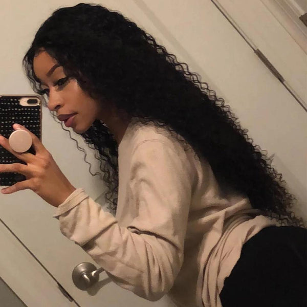 BeQueen Pacotes de Tecelagem Cabelo Cacheado Kinky Curly Cabelos Brasileiros 100% Cabelos Virgens 10A