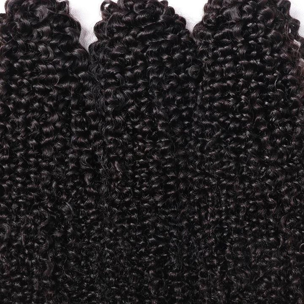 BeQueen Pacotes de Tecelagem Cabelo Cacheado Kinky Curly Cabelos Brasileiros 100% Cabelos Virgens 10A