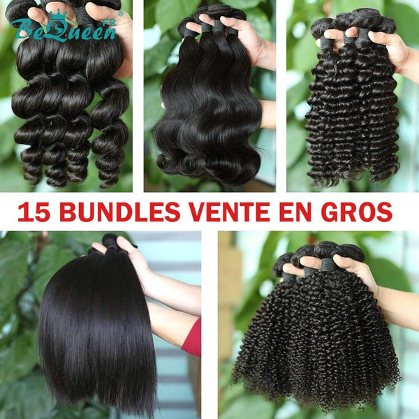 BeQueen 15 Bundles Dans 1 Paquets de Tissage Vente En Gros