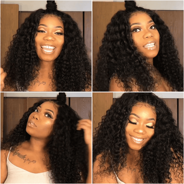 BeQueen  Paquets de Tissage Deep Wave Cheveux Indiens 100% Cheveux humains 10A