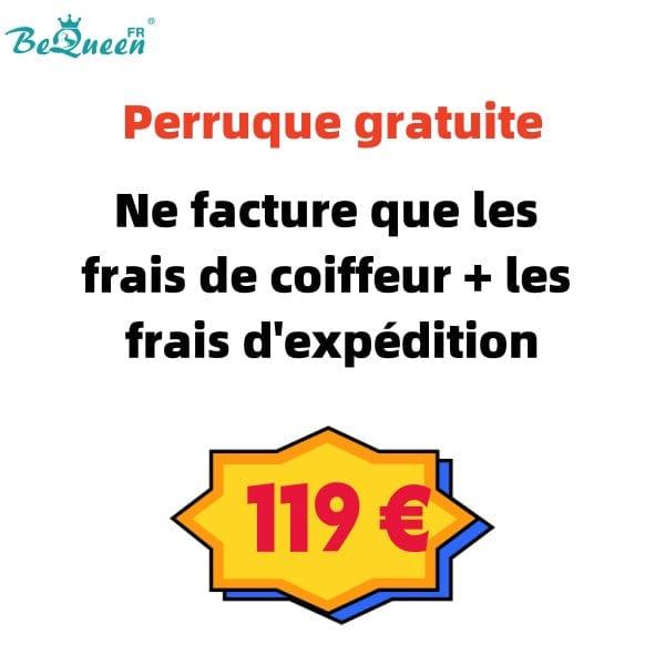BeQueen "Svetlana" Perruque gratuite personnalisée exclusive Bob Lisse 10 pouces avec Lace Closure 5x5