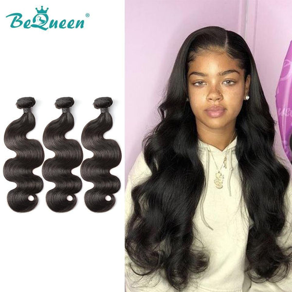 BeQueen Tissage Extensions Body Wave Cheveux Brésiliens 100% Cheveux vierges de type 8A