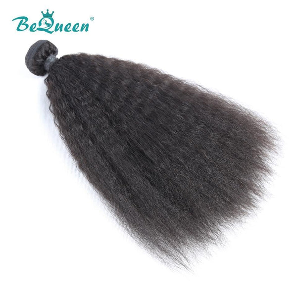 BeQueen Tissage Extensions Kinky Straight Cheveux Brésiliens 100% Cheveux vierges de type 8A