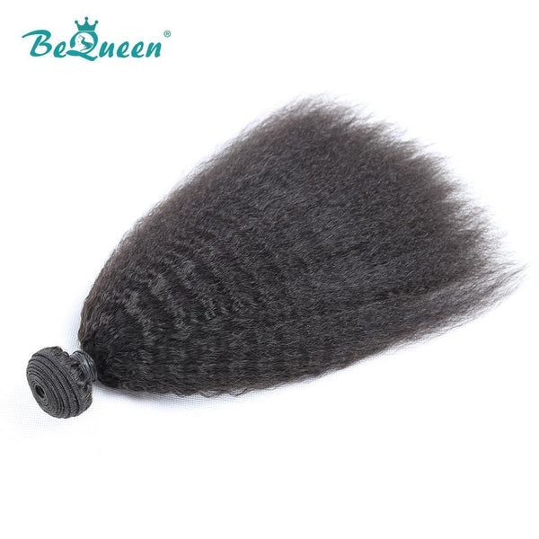 BeQueen Tissage Extensions Kinky Straight Cheveux Brésiliens 100% Cheveux vierges de type 8A