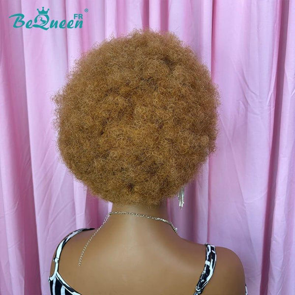 BeQueen 99€=2 perruques "Megan"  Perruque Pixie Afro curl avec Lace Frontale 13x4 Racine noir et miel