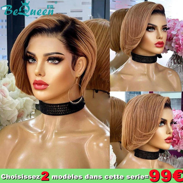 BeQueen 99€=2 Pelucas Peluca "Betty" Raíz Negra y Miel