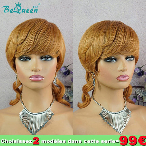BeQueen 99€ = 2 pelucas Peluca Geraldine Marrón