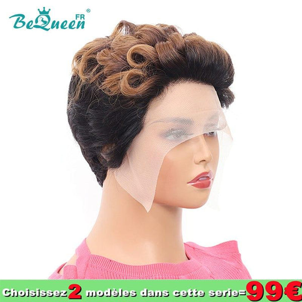Bequeen 99€ = 2 pelucas Peluca “Kerry” Negro y Miel