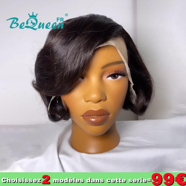 BeQueen 99€=2 pelucas Peluca “Marlene" Negra