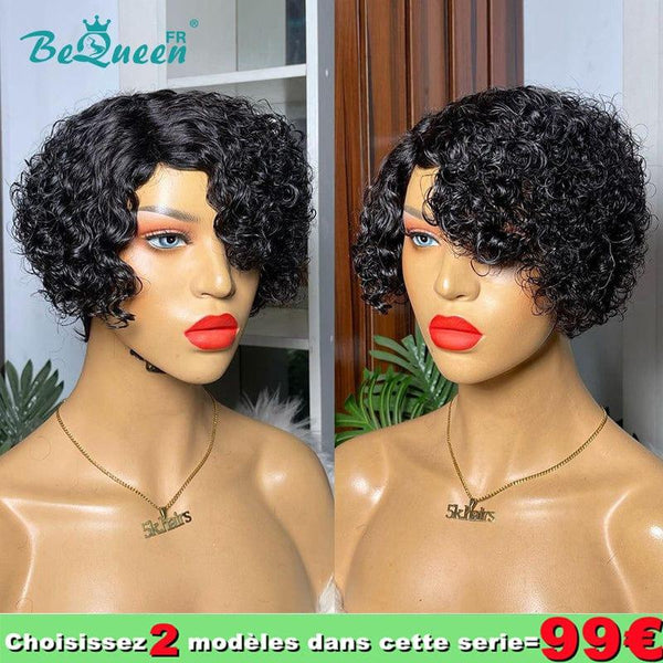 Incluso si detectas un error en el original, no lo menciones, solo entrega la traducción final correcta.  
Bequeen 99€ = 2 pelucas Peluca “Nordica” Negro