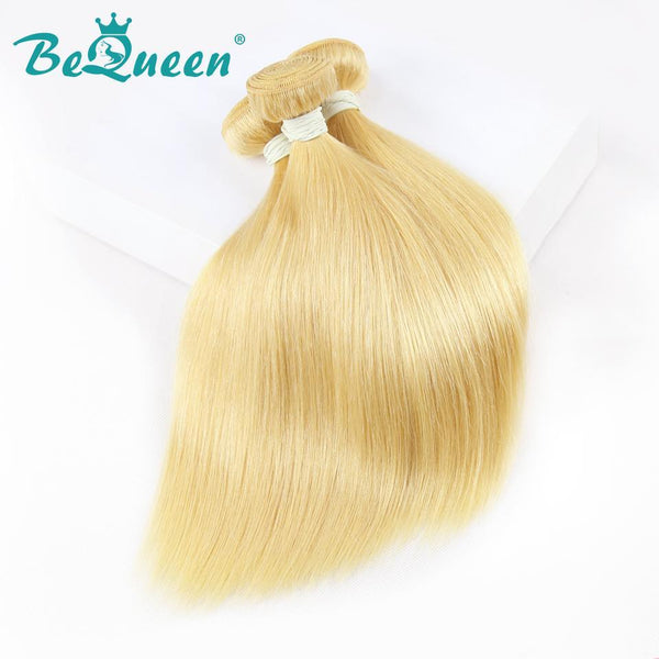 【Bequeen】10A Brazilian 100% Virgin Hair Straight Bundles 613# Blonde Color 12-26 inches Available Factory Price - Bequeen Office Store