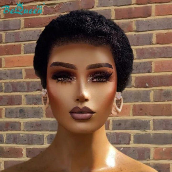 BeQueen 399€ = 4 Pelucas "Edwina" 2 Peluca Combo Corto Afro Sin Cola Encaje 13X4