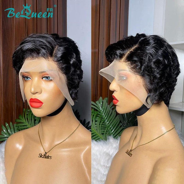 BeQueen 399€=4 Perruques "Ines" 2 Perruque Combo Court Sans Colle Lace 13X4