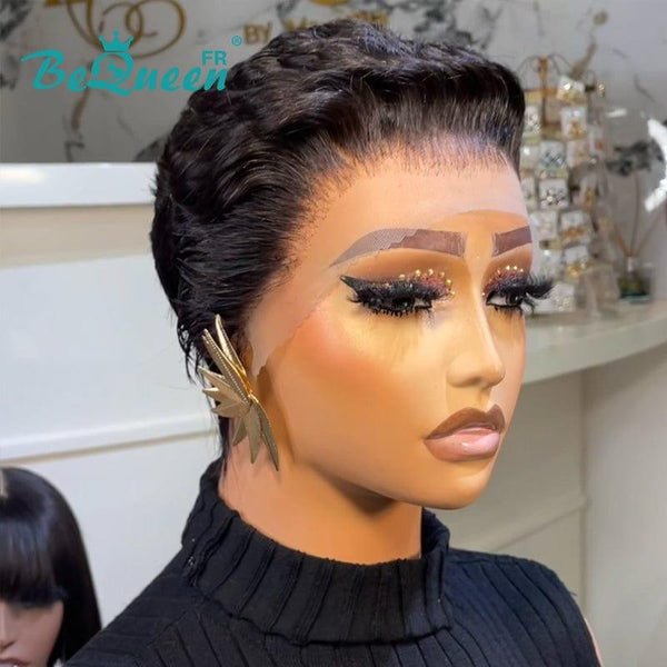 BeQueen extensiones de pelo Pixie sin pegamento "Cambria" Personalizadas La mitad del precio