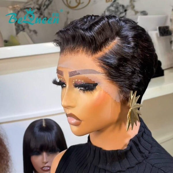 BeQueen extensiones de pelo Pixie sin pegamento "Cambria" Personalizadas La mitad del precio