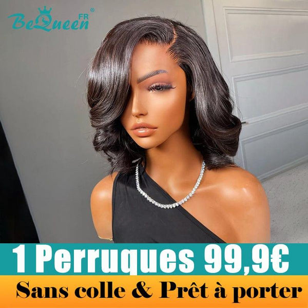BeQueen 99.9€ = 1 glueless wig Vivien Custom Bob Body Wave Wig Ready to wear 4x4