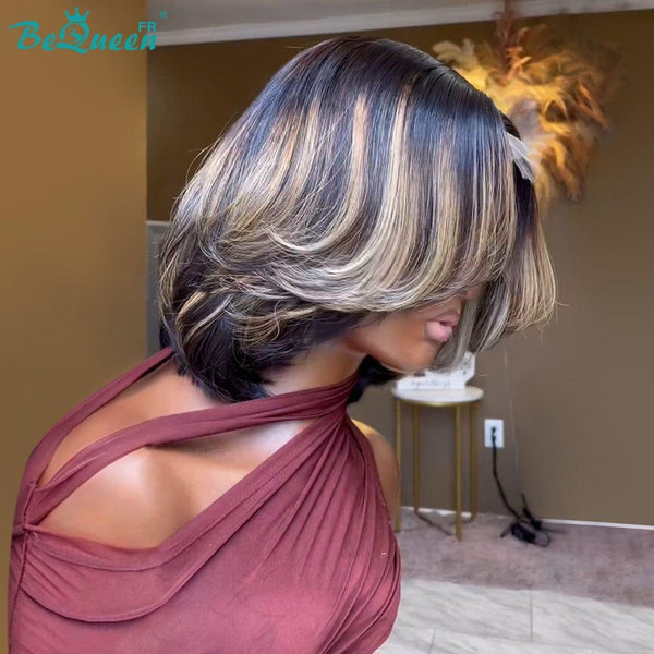 BeQueen "Alina" Bob Wig 12 inches with 4X4 Lace Closure