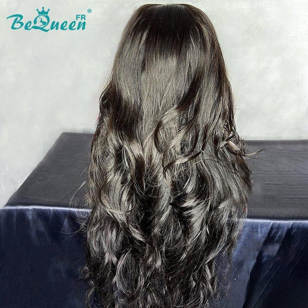 BeQueen “Angelica” Body wave wig with bangs with natural skin tone