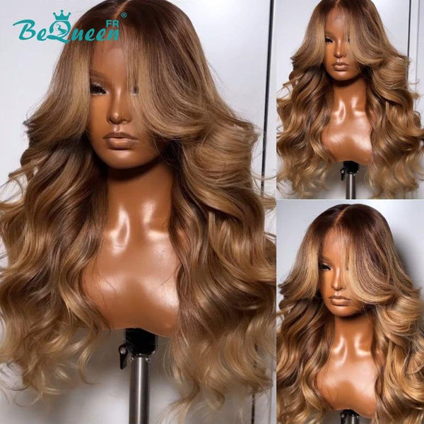 Bequeen "Cecilie" Onda corporal com franja frontal de renda 13x4