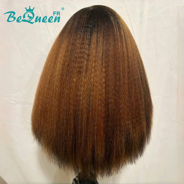 Bequeen "Danilo" Long Kinky Straight Wig with 13x4 Lace Front 250% Density