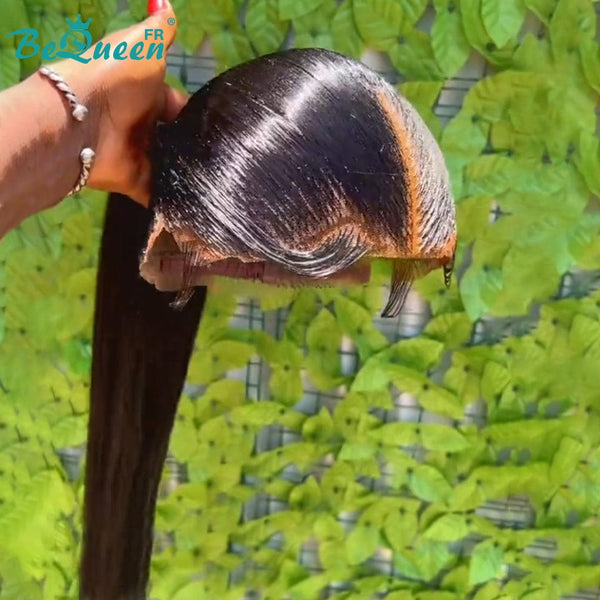BeQueen “Flamingo” Full Lace Wig with Ponytail 100% Human Hair Already Customized Model 2