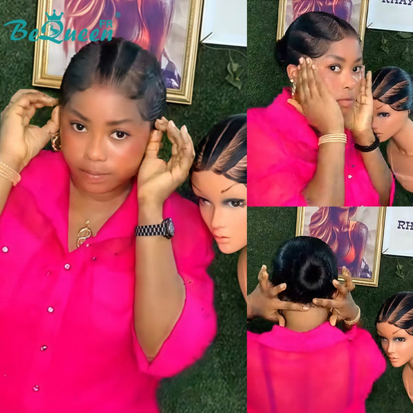 BeQueen “Florance” Full Lace Wig with Braid and Bun Style 5