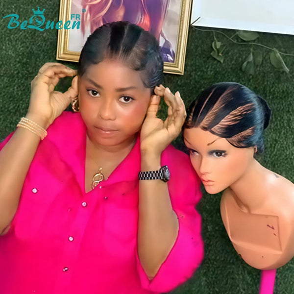 BeQueen “Florance” Full Lace Wig with Braid and Bun Style 5