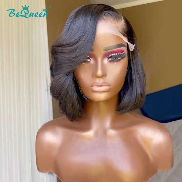BeQueen  “Forbes"  Perruque Bob avec Lace Closure Noir