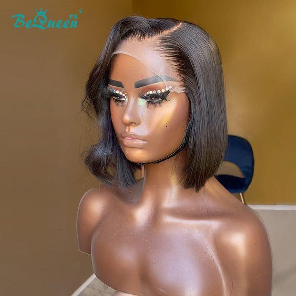 BeQueen  “Forbes"  Perruque Bob avec Lace Closure Noir