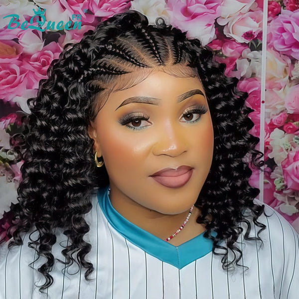 BeQueen "Thata" Peruca com Trança longa de renda cheia sem cola