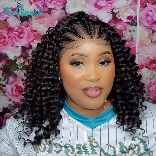 BeQueen "Thata" Peruca com Trança longa de renda cheia sem cola