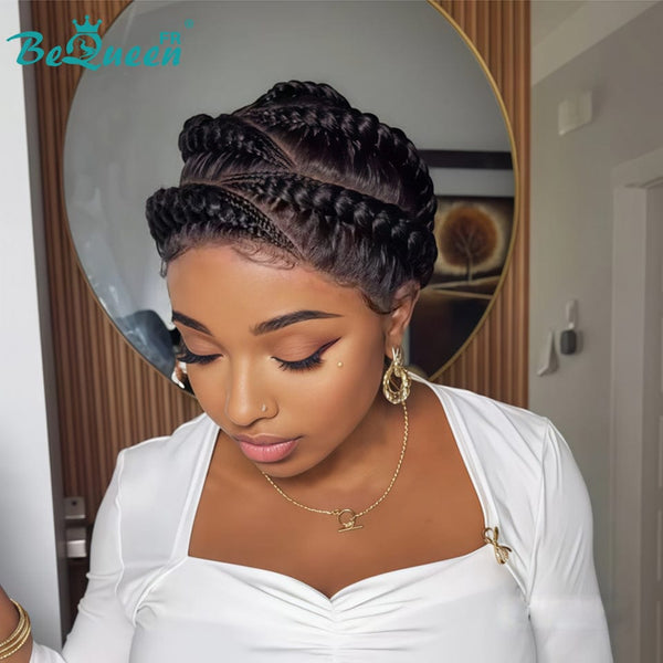 BeQueen “Lucye” Wig with 5 Braids Full lace