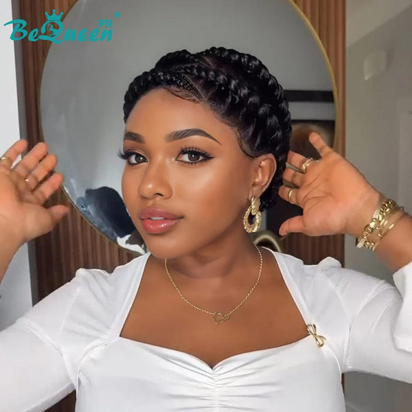 BeQueen “Lucye” Wig with 5 Braids Full lace