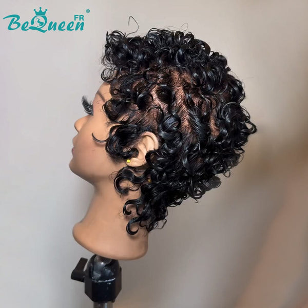 BeQueen “Mozi” Glueless Full Lace Curly Pixie Wig