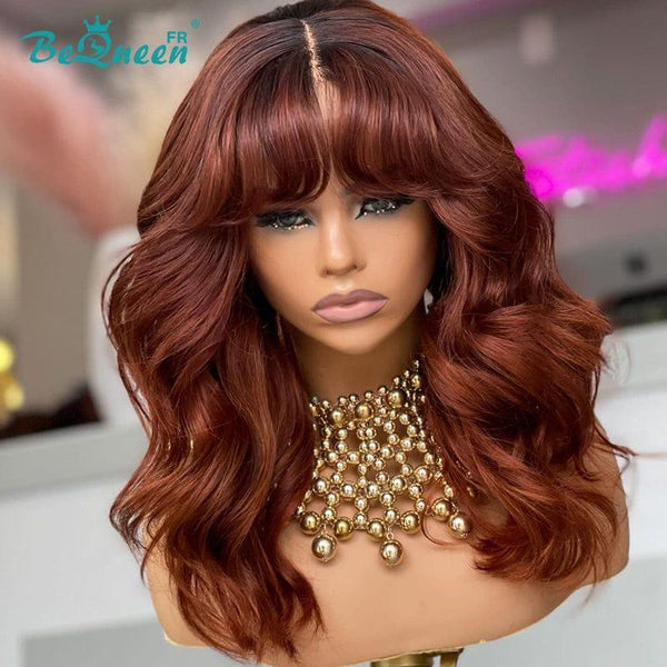 BeQueen “Pauline” Body wave wig with natural skin tone bangs