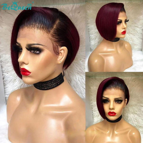 Rainha Perruque "Âmbar" Racine Preto e Vermelho