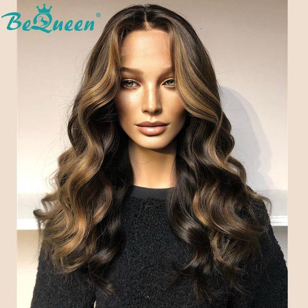 Peluca Perruque Bob T parte 13x1x6 Onda Italiana Negra Frente Miel