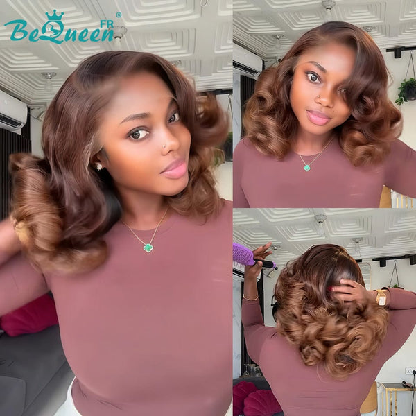 BeQueen Perruque "Loris" mit 14-Zoll-Lace-Front und 250%-Dichte