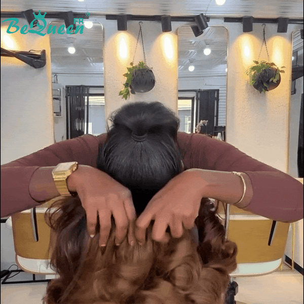 BeQueen Perruque "Loris" mit 14-Zoll-Lace-Front und 250%-Dichte