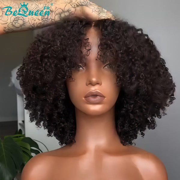 BeQueen Wig "Madge" with black bangs 100% human hair without lace