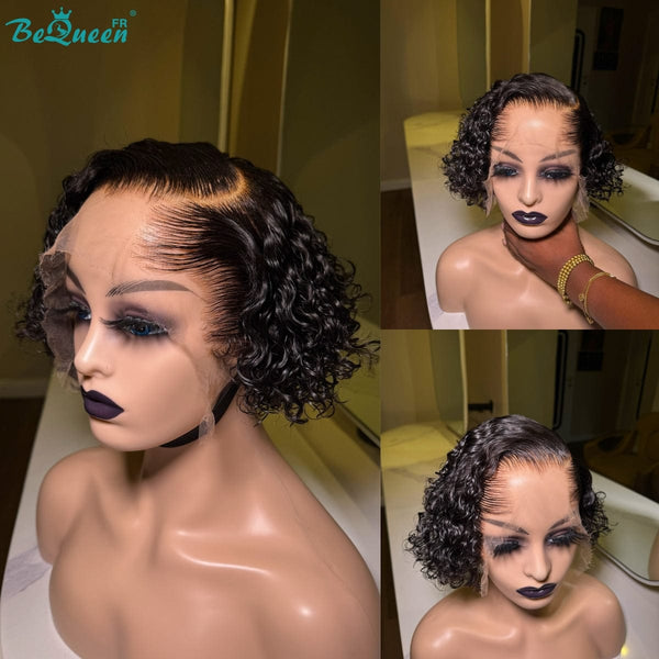 BeQueen "Paula" Bob Curly Wave 8 Inch Frontal Wig