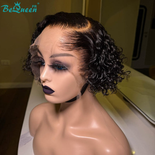 BeQueen "Paula" Bob Curly Wave 8 Inch Frontal Wig