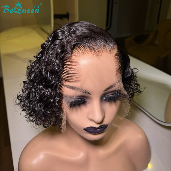 BeQueen "Paula" Bob Curly Wave 8 Inch Frontal Wig