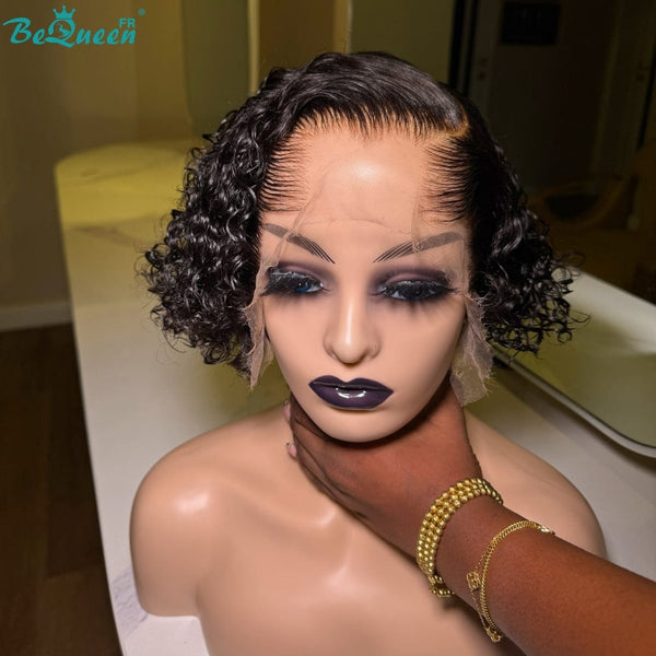 BeQueen "Paula" Bob Curly Wave 8 Inch Frontal Wig