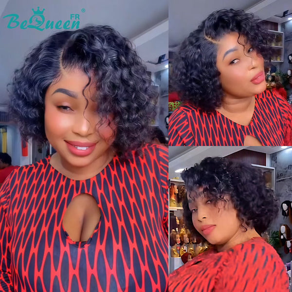 BeQueen Perruque "Paula" bob deep wave 10 pouces closure 4x4
