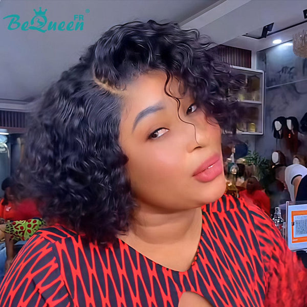 BeQueen Perruque "Paula" bob deep wave 10 pouces closure 4x4