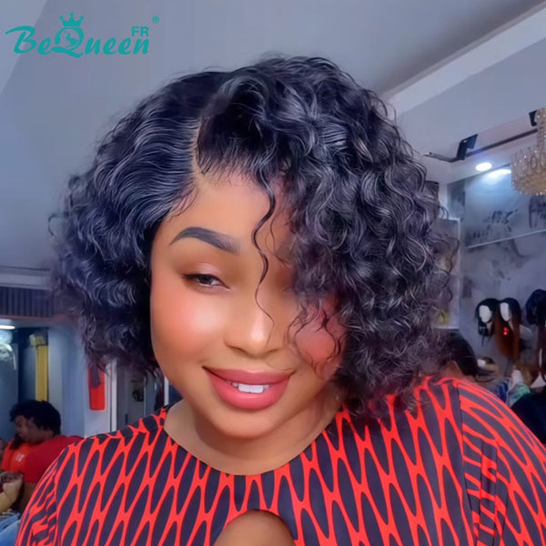 BeQueen Perruque "Paula" bob deep wave 10 pouces closure 4x4