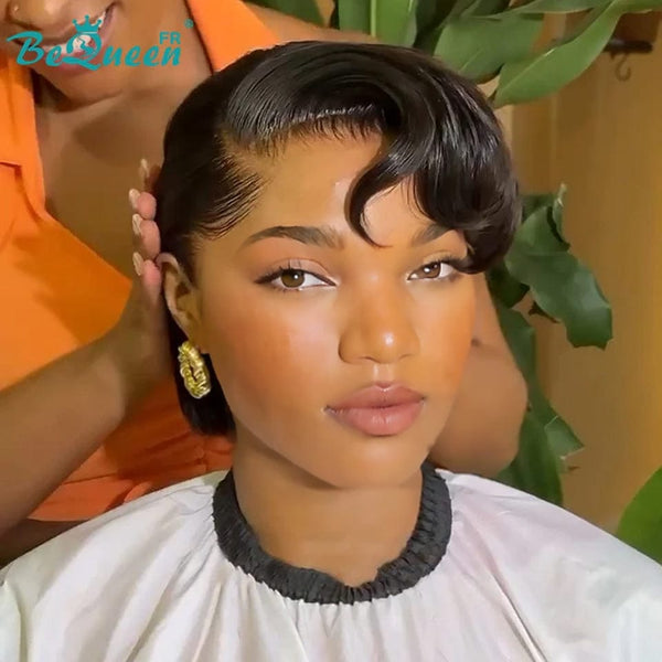 BeQueen "Sonia" Straight Bob Wig Ready to Wear Glueless 13X4 8 inches with bangs