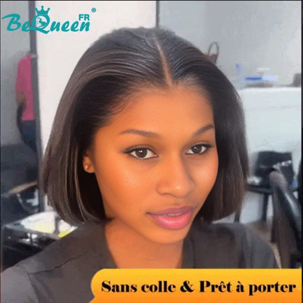BeQueen "Sonia" Custom Wig Bob Straight Ready to Wear Glueless 13X4 8 inches