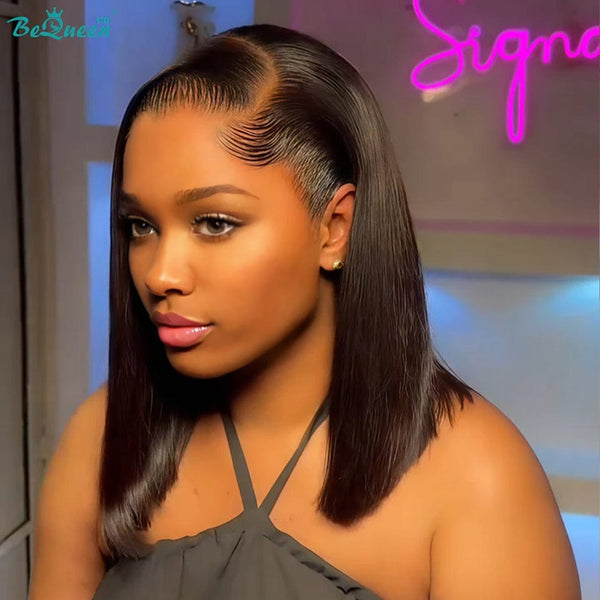 BeQueen "Sonia" Custom Bob Straight Wig Ready to Wear Glueless 13X4 SDD 100% Vietnamese donated by 1 person